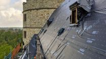 Das Dach der Wewelsburg wird saniert